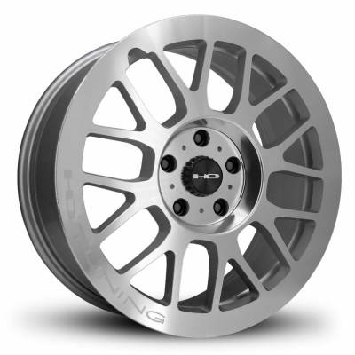 HD Wheels - HD Wheels Gear 18x7.5 5x100 35mm Gloss Silver/Machined GE18753535SMP