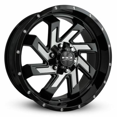 HD Wheels - HD Wheels Saw 20x9 6x5.5 6x135 0mm Gloss Black/Milled SA2090660MF