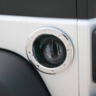 Putco - Putco 400938 Chrome Fuel Door Cover for 07-18 Jeep Wrangler JK 2DR