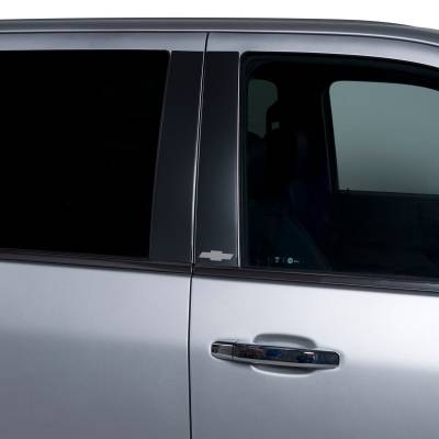 Putco - Putco 402671BPGM-1 Bow Tie Black Pillar Posts for 20-25 Silverado 2500/3500 Crew