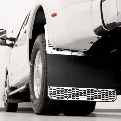 Putco - Putco 78055 Polished SS HEX Mud Skins Rear for 11-16 F350/F450 Dually