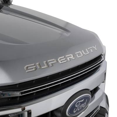 Putco - Putco 55562FD Super Duty Hood Letters Steel for 23-25 Ford F250+