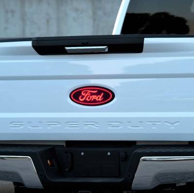 Putco - Putco 92751 Red LED Emblem for 17-19 Ford Super Duty No Platinum/Limited