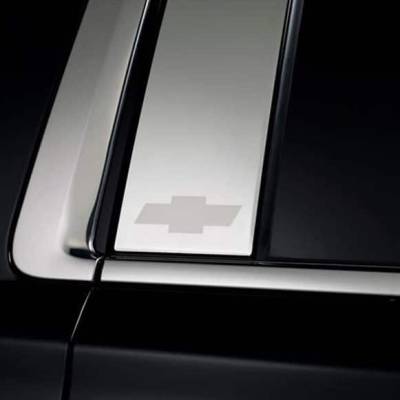Putco - Putco 402670GM-1 Bow Tie Stainless Pillar Posts for 19-25 Silverado 1500 Crew