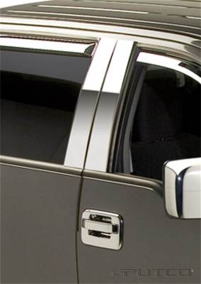 Putco - Putco 402601 SUPERCREW/SUPERCAB SS PILLAR POSTS w/O ABS ACCENTS