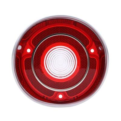 Trim Parts - Trim Parts A4423 1971 Malibu & "SS" Passenger Side Back Up Light Lens w/Trim EA