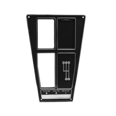Trim Parts - Trim Parts 5450 1969 Corvette Console Plate Assembly 4-Speed w/Air EACH