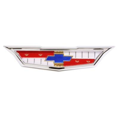 Trim Parts - Trim Parts 2138 1961 Full-Size Chevrolet Trunk Emblem Assembly 6-Cylinder EACH