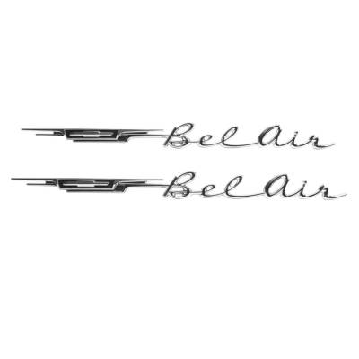 Trim Parts - Trim Parts 2176 1962 Bel Air Rear Quarter Emblem PAIR
