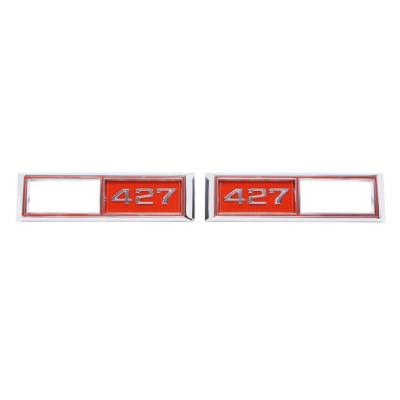 Trim Parts - Trim Parts 4524A 1968 Chevelle Front Marker Light Bezel 427 PAIR