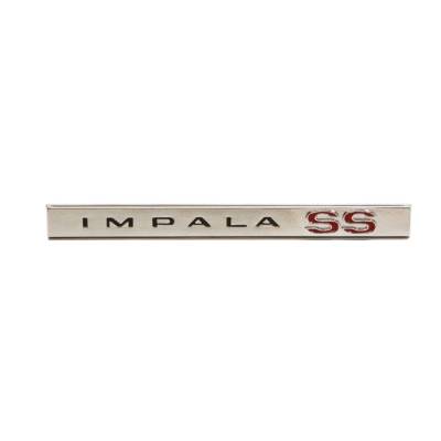 Trim Parts - Trim Parts 2462 1965 Impala SS Rear Lower Molding Emblem "Impala SS" EACH