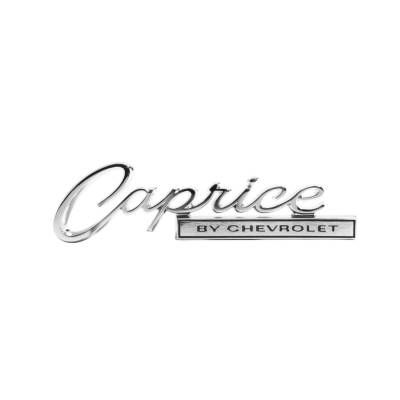 Trim Parts - Trim Parts 2571 1966 Caprice & Wagon Rear Emblem "Caprice By Chevrolet" EACH