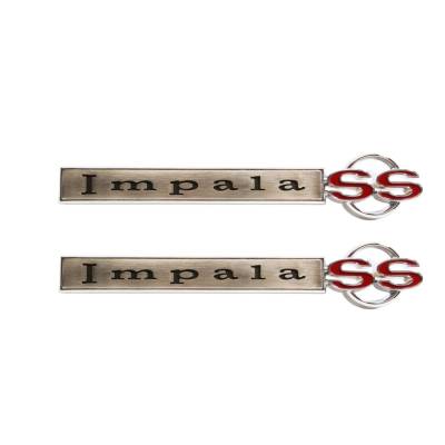 Trim Parts - Trim Parts 2619 1967 Impala Front Fender Emblem "Impala SS" PAIR