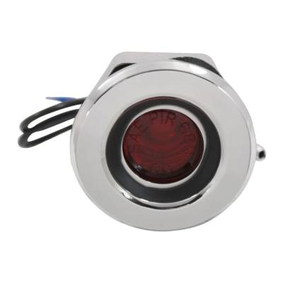 Trim Parts - Trim Parts MP4161 1968 Mopar Rear Curved Red Side Marker Light Assembly EACH