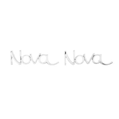Trim Parts - Trim Parts 3048 1969-72 Nova Front Fender Emblem "Nova" Also Fits 1968 Rear PAIR