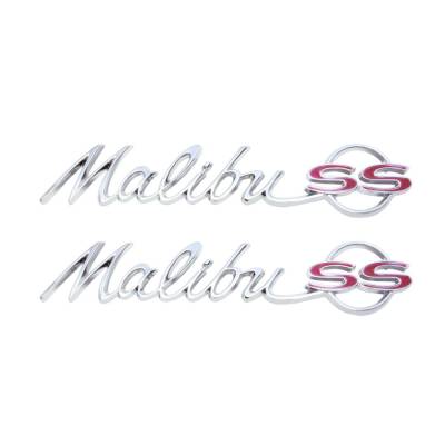 Trim Parts - Trim Parts 4010 1964 Chevelle "Malibu SS" Rear Quarter Emblem PAIR