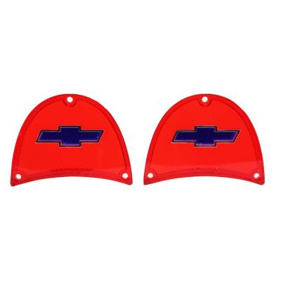 Trim Parts - Trim Parts A1480B Bowtie Taillight Lens for Full Size Chevrolet