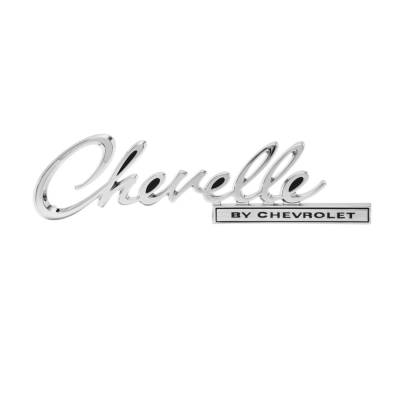 Trim Parts - Trim Parts 4640 1969 Chevelle Rear Deck Emblem "Chevelle by Chevrolet" EACH