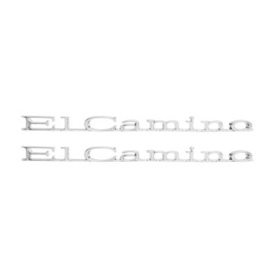 Trim Parts - Trim Parts 4837 1967 El Camino Rear Quarter Emblem "El Camino" PAIR