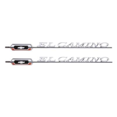 Trim Parts - Trim Parts 4841 1966 El Camino Rear Quarter Emblem "El Camino" PAIR