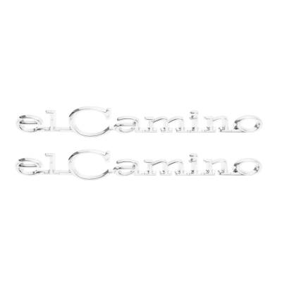 Trim Parts - Trim Parts 4850 68-69 El Camino Rear Quarter Emblem "El Camino" PAIR
