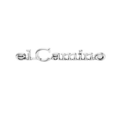 Trim Parts - Trim Parts 4851 68-69 El Camino Front Header Panel Emblem "El Camino" EACH