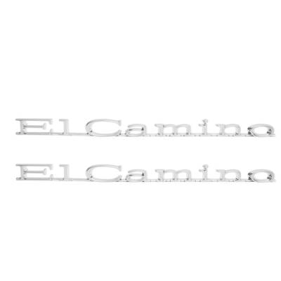 Trim Parts - Trim Parts 4876 71-75 El Camino Front Fender Emblem "El Camino" PAIR
