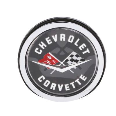 Trim Parts - Trim Parts 5087AS 1962 Corvette Rear Emblem Assembly Trimmed in Silver EACH
