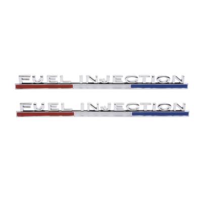 Trim Parts - Trim Parts 5158 1963-64 Corvette Front Fender Emblem "Fuel Injection" PAIR