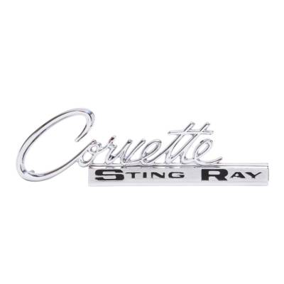 Trim Parts - Trim Parts 5217 1963-65 Corvette Rear Emblem "Corvette Sting Ray" EACH