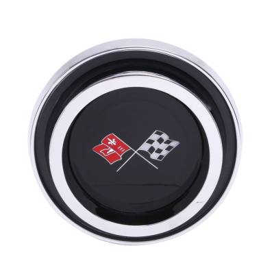Trim Parts - Trim Parts 5953A 68-74 Corvette Finned Wheel Cover Emblem Assembly EACH