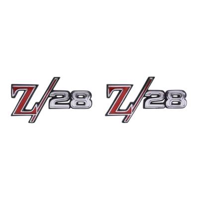 Trim Parts - Trim Parts 6759 1969 Camaro Front Fender Emblem "Z-28" PAIR