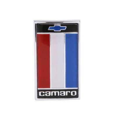 Trim Parts - Trim Parts 6843 1975-77 Camaro Front Header Panel Emblem Red White Blue EACH