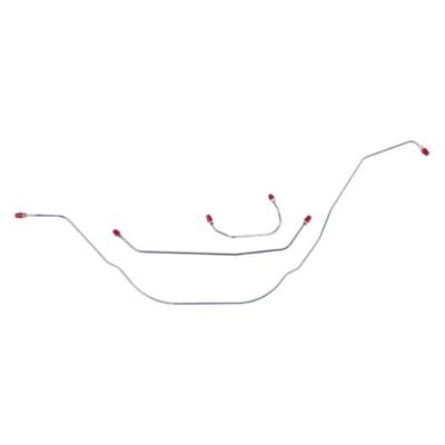 The Right Stuff Detailing - The Right Stuff GKT6301 63-65 Ford Galaxie Base Brake Hydraulic Line Kit Front