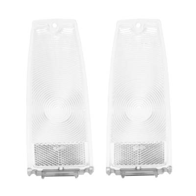 Trim Parts - Trim Parts A3047C 1966-67 Chevy II & Nova Clear Tail Light Lens PAIR