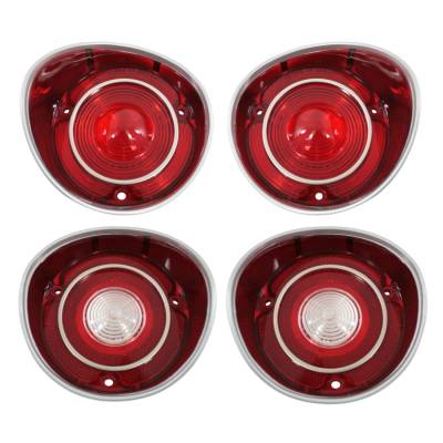 Trim Parts - Trim Parts A4402K 1971 Malibu Tail Light & Back Up Light Lens Set