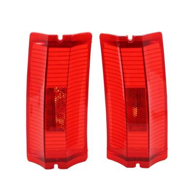 Trim Parts - Trim Parts A4835 1965 Chevelle Wagon/El Camino Red Outer Tail Light Lens PAIR