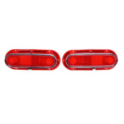 Trim Parts - Trim Parts A8120 1961 Pontiac Catalina & Ventura Tail Light Lens PAIR