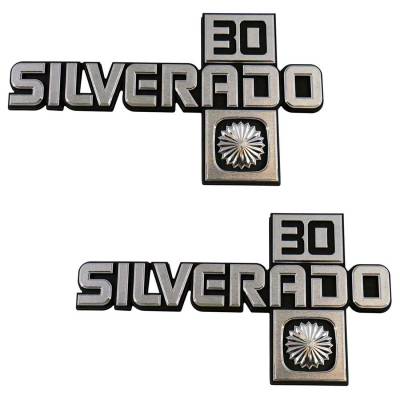 Trim Parts - Trim Parts 9916 1981-88 Chevrolet Truck Silverado 30 Fender Emblem Set
