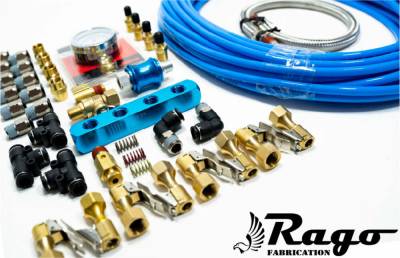 Rago Fabrication - Rago Fabrication R60FTWIFEYAIRSYSTEM Auxilliary Air Compressor Manifold System