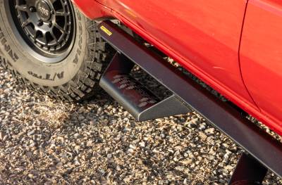 Smittybilt - Smittybilt EXT25-TX Angular Drop Steps Textured Black for 25+ Toyota 4Runner