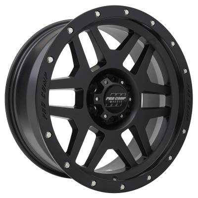 Pro Comp Wheels - Pro Comp Wheels PA41 PHASER 20x9 6x5.5 -12mm Satin Black PXA5041-298345