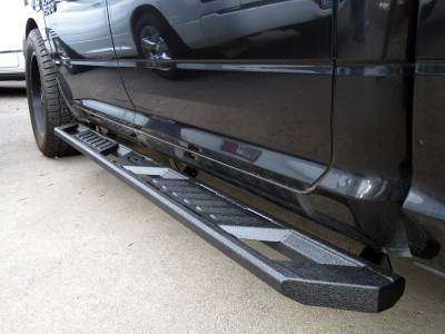 APS - APS A-Series Running Boards Black for 09-18 RAM 1500 Quad WB04AAG9M