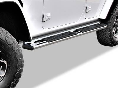 APS - APS S-Series Running Boards Polish for 18-25 Wrangler JL 4DR WB10SAA1S