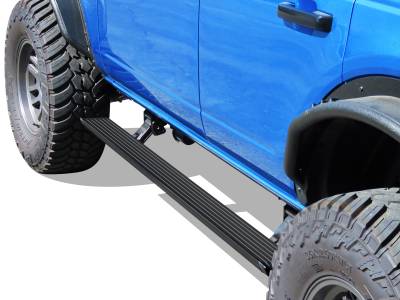 APS - APS W-Series Power Running Boards Black 21-25 Ford Bronco 4DR PB06WCA1B