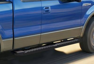 APS - APS T-Series Running Boards Black 09-14 Ford F150 Extended WB06TAG6B
