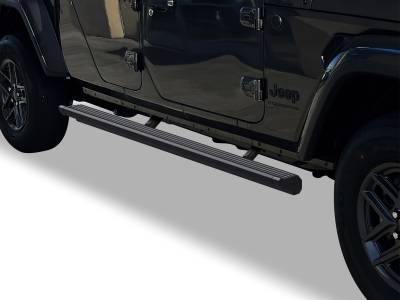 APS - APS W-Series Power Running Boards Black for 20-25 Gladiator JT PB10WAA5B