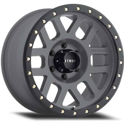 Method Race Wheels - Method Race Wheels MR309 Grid 17x8.5 5x5.0 0mm Titanium/Black MR30978550800