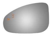 Burco - Burco 4625B 14-24 Jaguar F-Type Door Mirror Glass Left