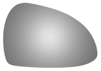 Burco - Burco 5541 Right Door Mirror Glass Only for Porsche